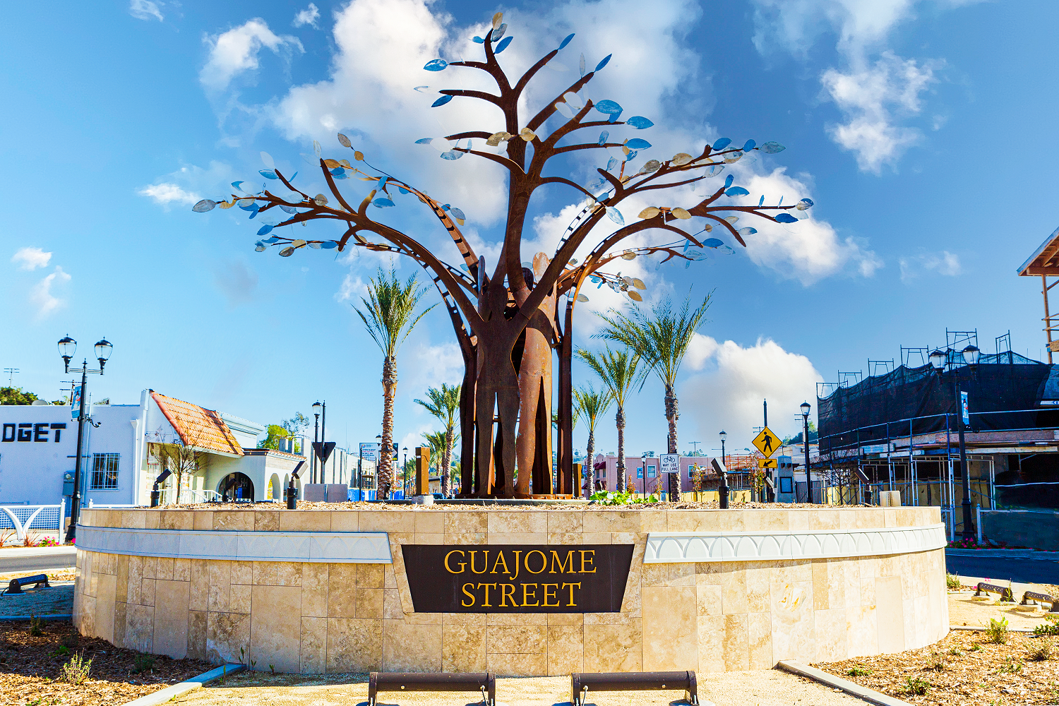 Roundabout sculpture called Aspire