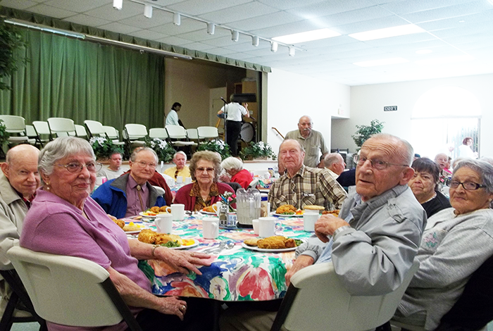 Seniors at table